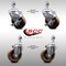 Service Caster 4 Inch SS High Temp Glass Filled Nylon 12mm Threaded Stem Caster Brake, 2PK SCC-SSTS20S414-GFNSHT-M1215-2-TLB-2 - alternate 2